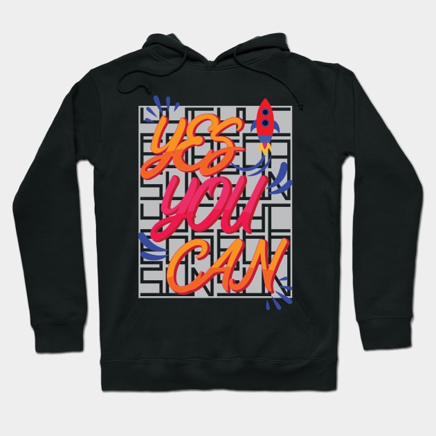 Yes you can v.2 Hoodie by SDPP